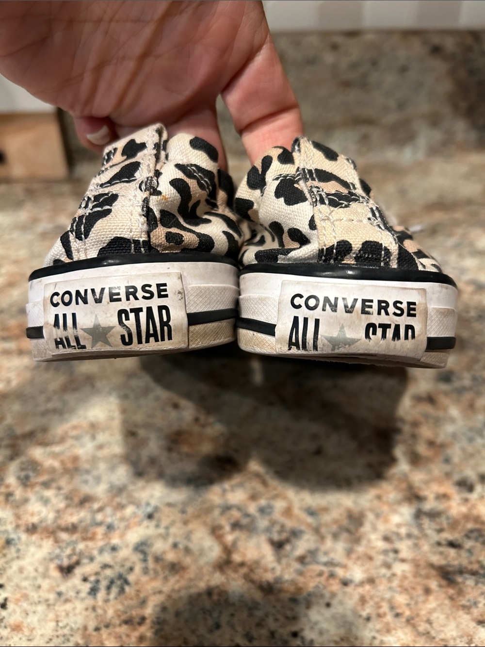 Converse Shoreline Sneakers Womens 7 Leopard Print Slip On Low Top 567022F - Picture 11 of 13